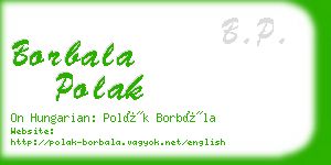 borbala polak business card